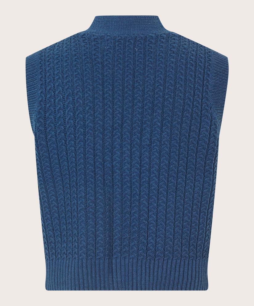 kurze Weste mit Strickmuster und Knöpfen, Sargasso Sea