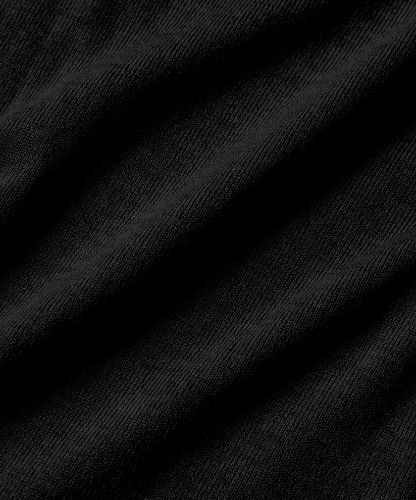 Strickkleid Mit Schlitzen, Black