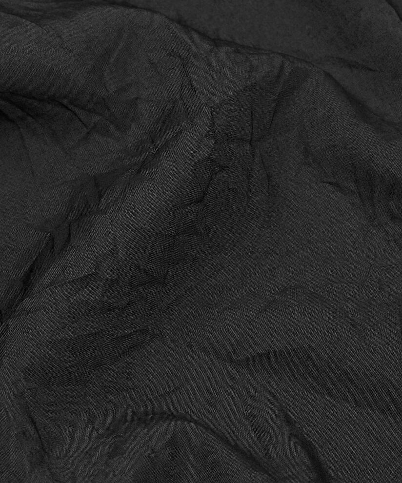 Viskosekleid mit elastischem Saum und Bindeband, Black