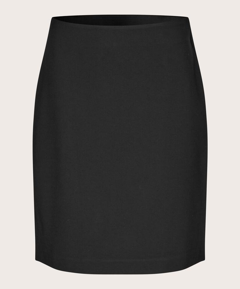 Kurzer Jerseyrock mit Stretch, Black
