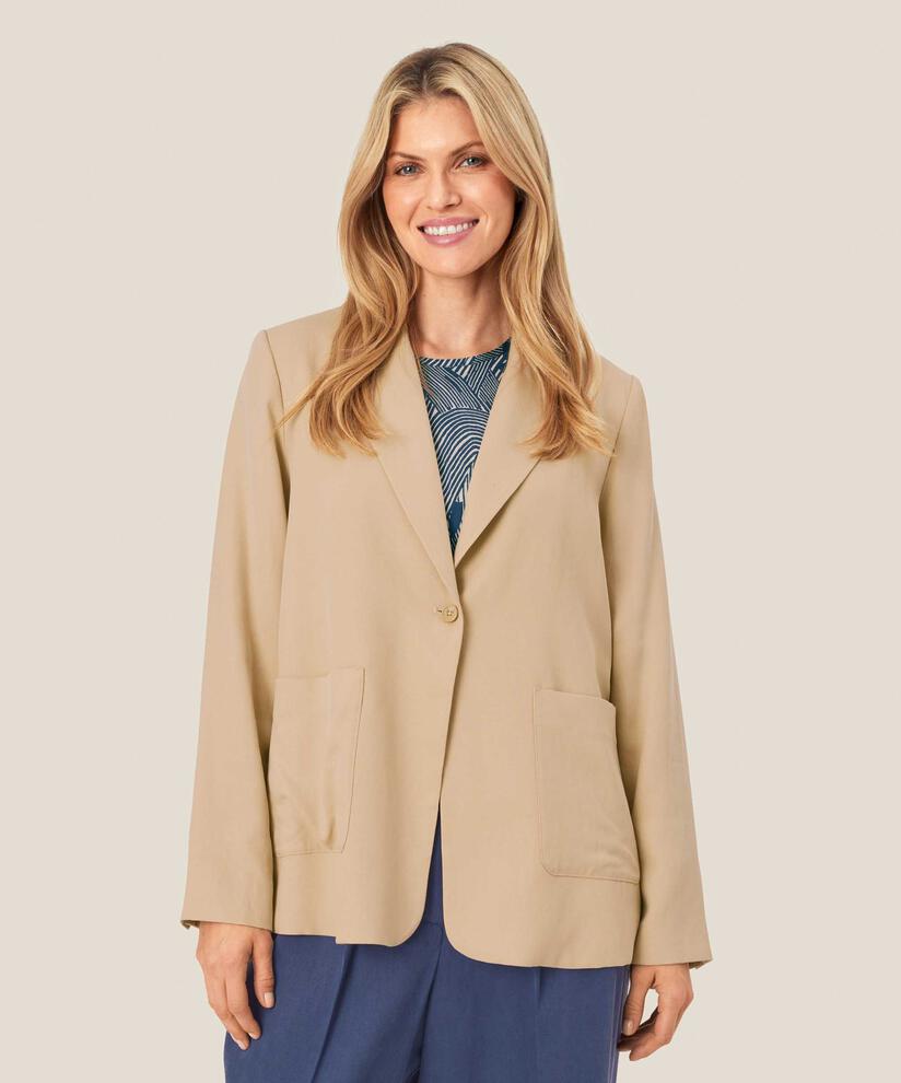 Blazer mit Gummizug auf der Rückseite, Safari