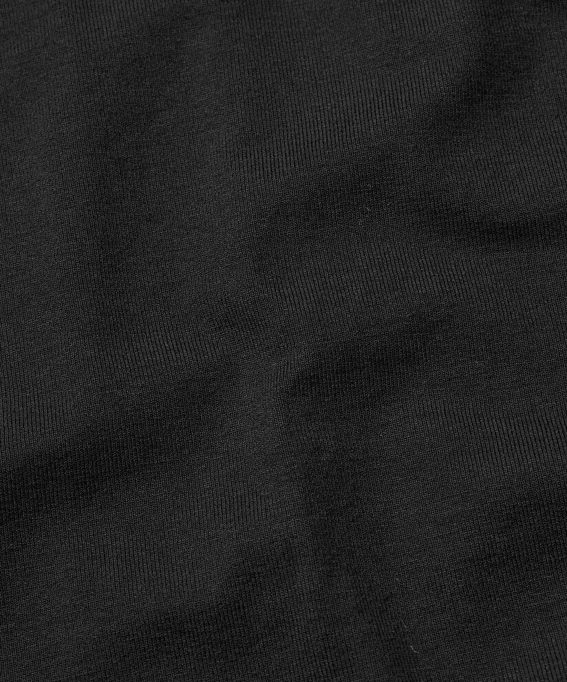 langärmliges Jerseykleid mit hohem Halsausschnitt, Black