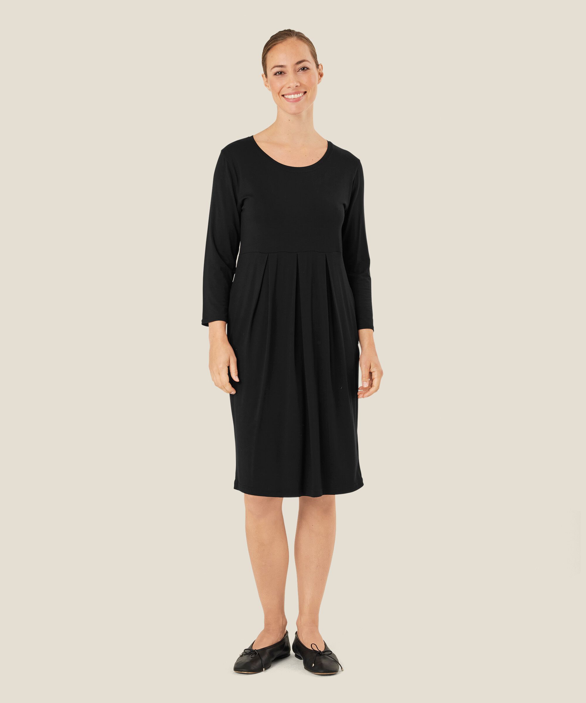 Tulpenkleid aus Jersey, Black