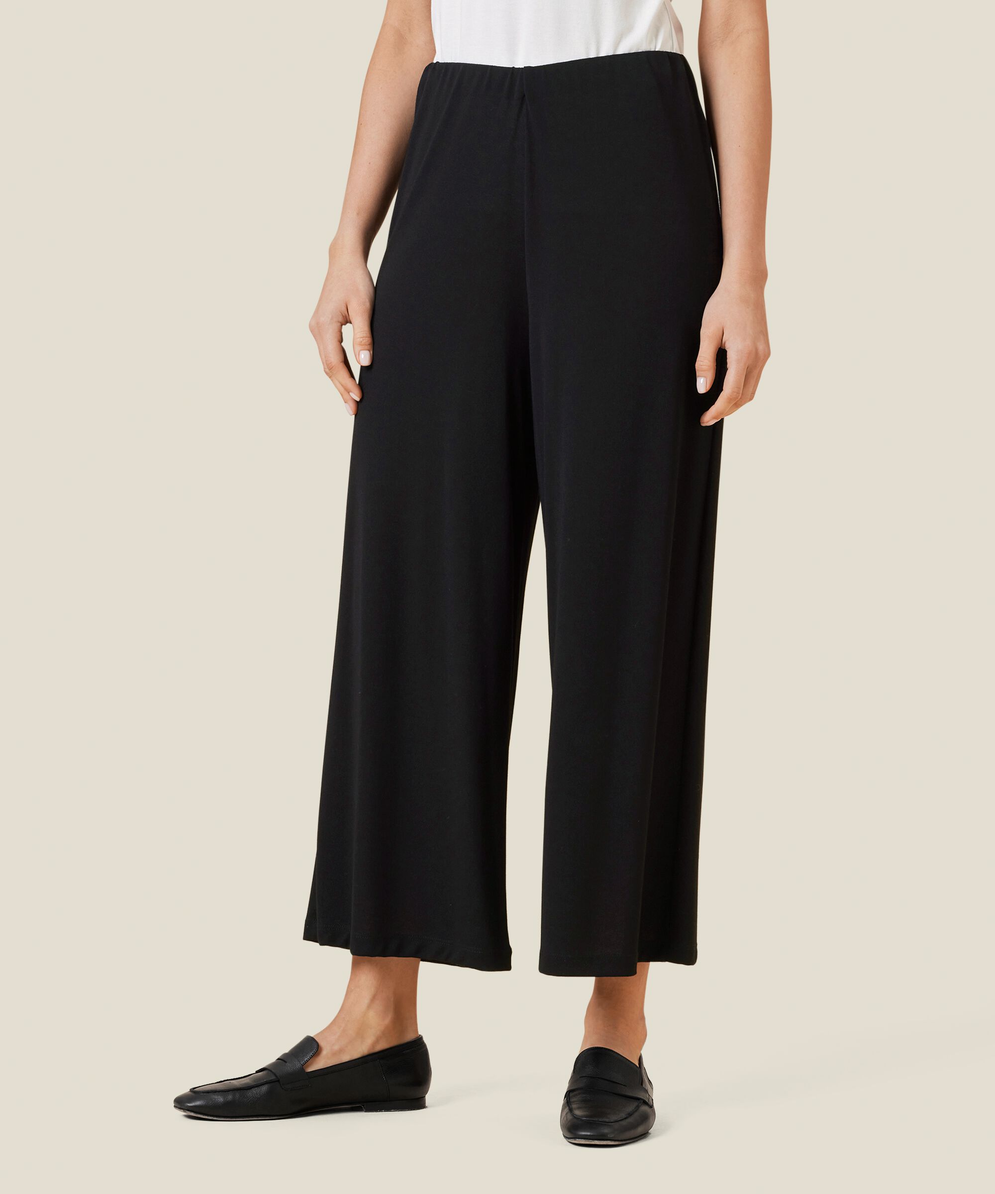 Jerseyhose Mit Elastischem Bund, Black