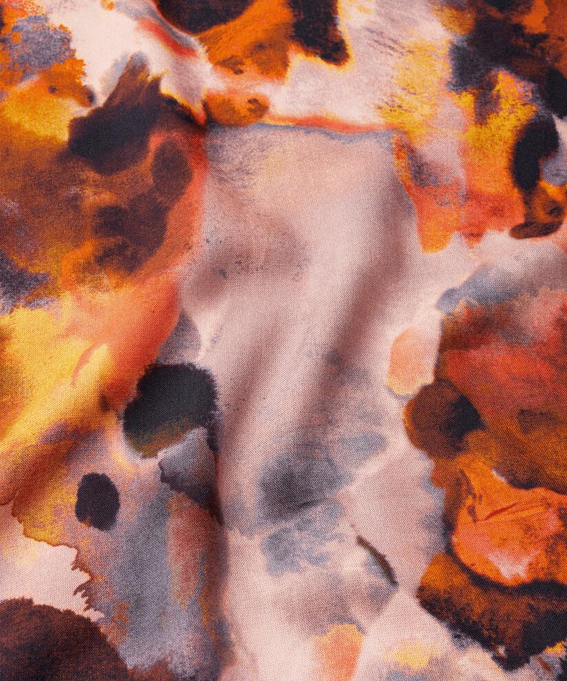 Viskosebluse mit 1/2 Ärmeln, Spicy Orange