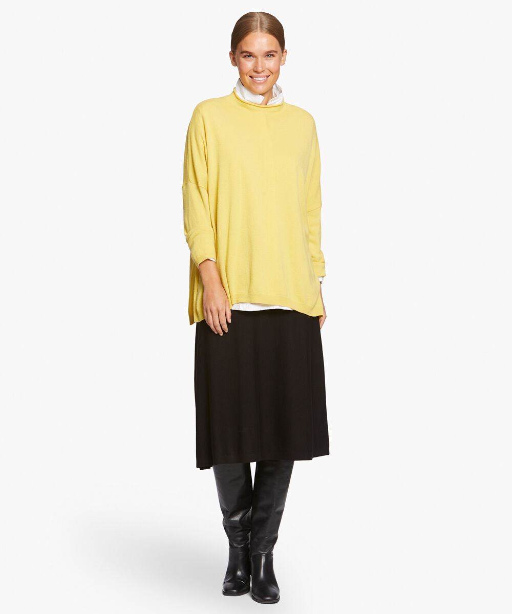 Strickrock mit elastischem Bund, Black