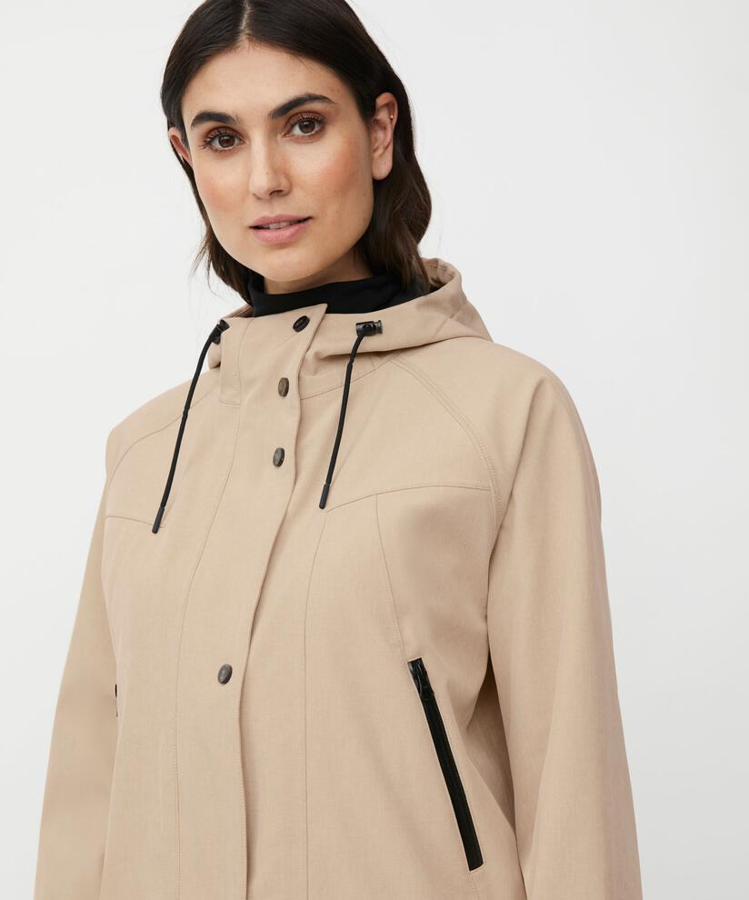 Softshelljacke mit Fleecefutter, Safari