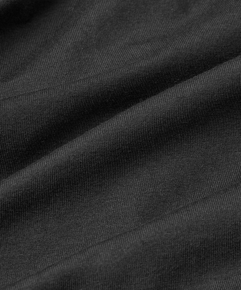 Jersey-tunika Mit Rundhals Und Eingrifftaschen, Black