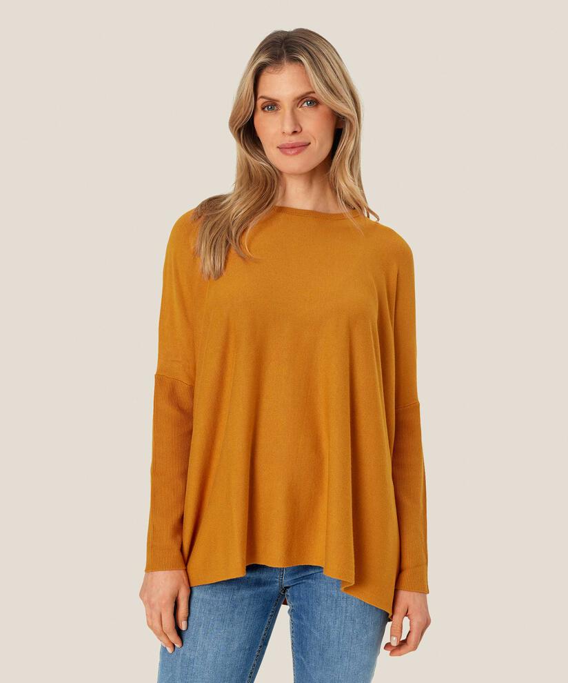 Oversize-pullover Mit Schmalen Ärmeln, Inca Gold