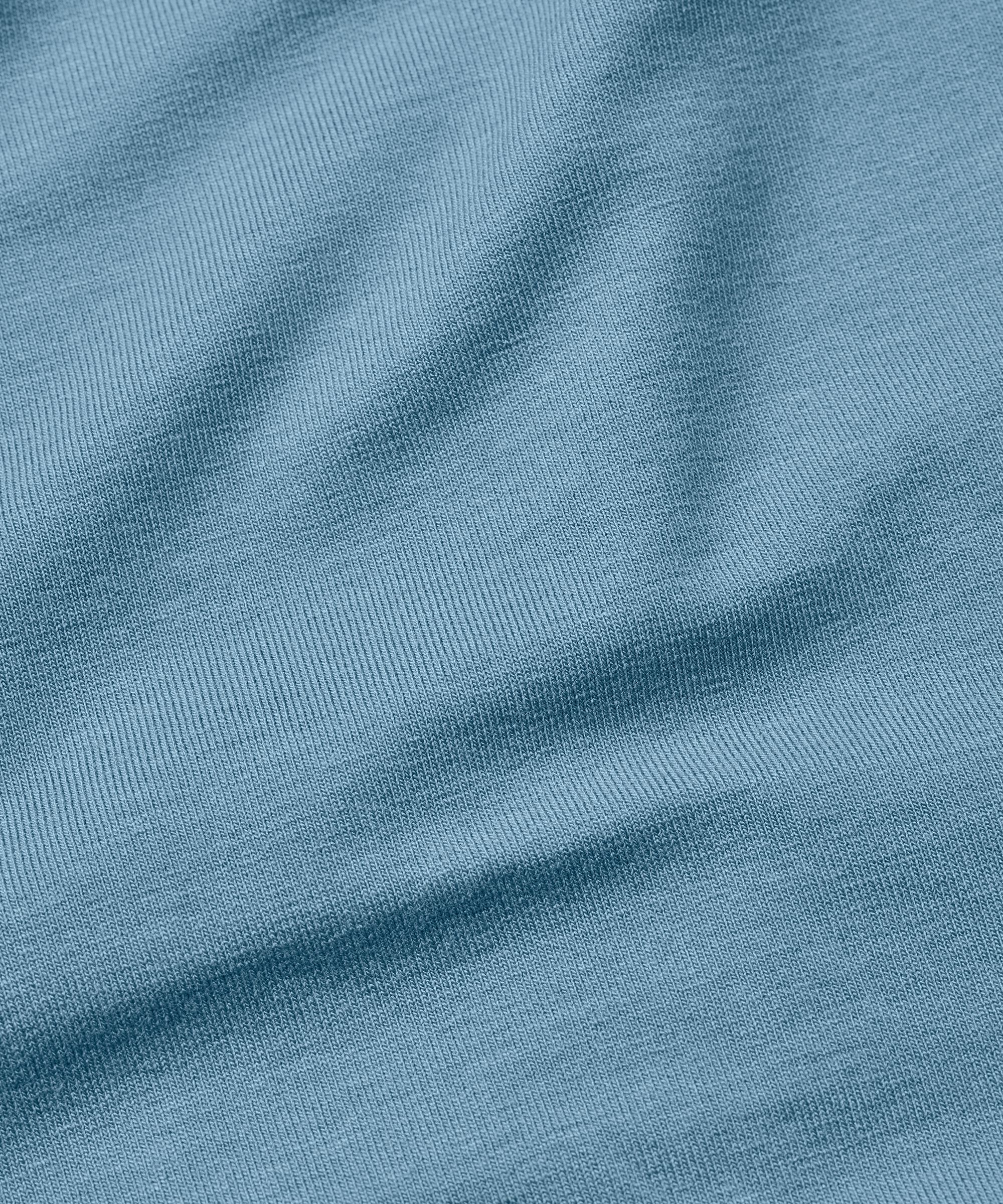 Jersey-Tunika mit Falten und Eingrifftaschen, Proven Blue