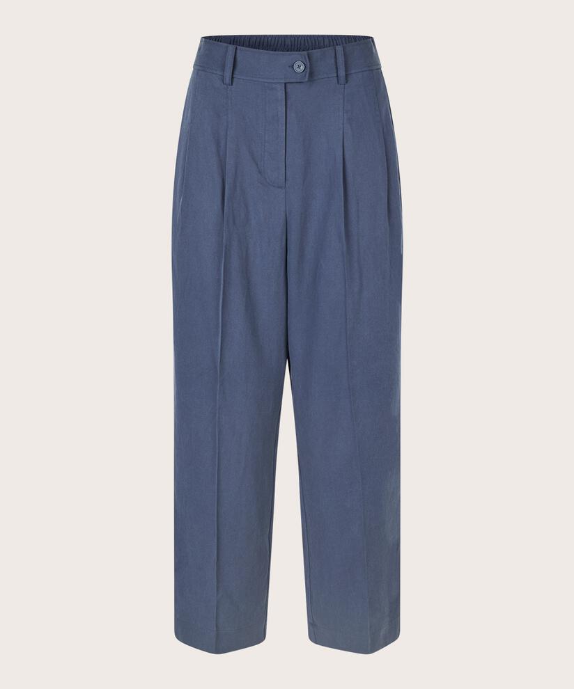 Hose aus Lyocell-Mix mit Gummizug hinten, Sargasso Sea