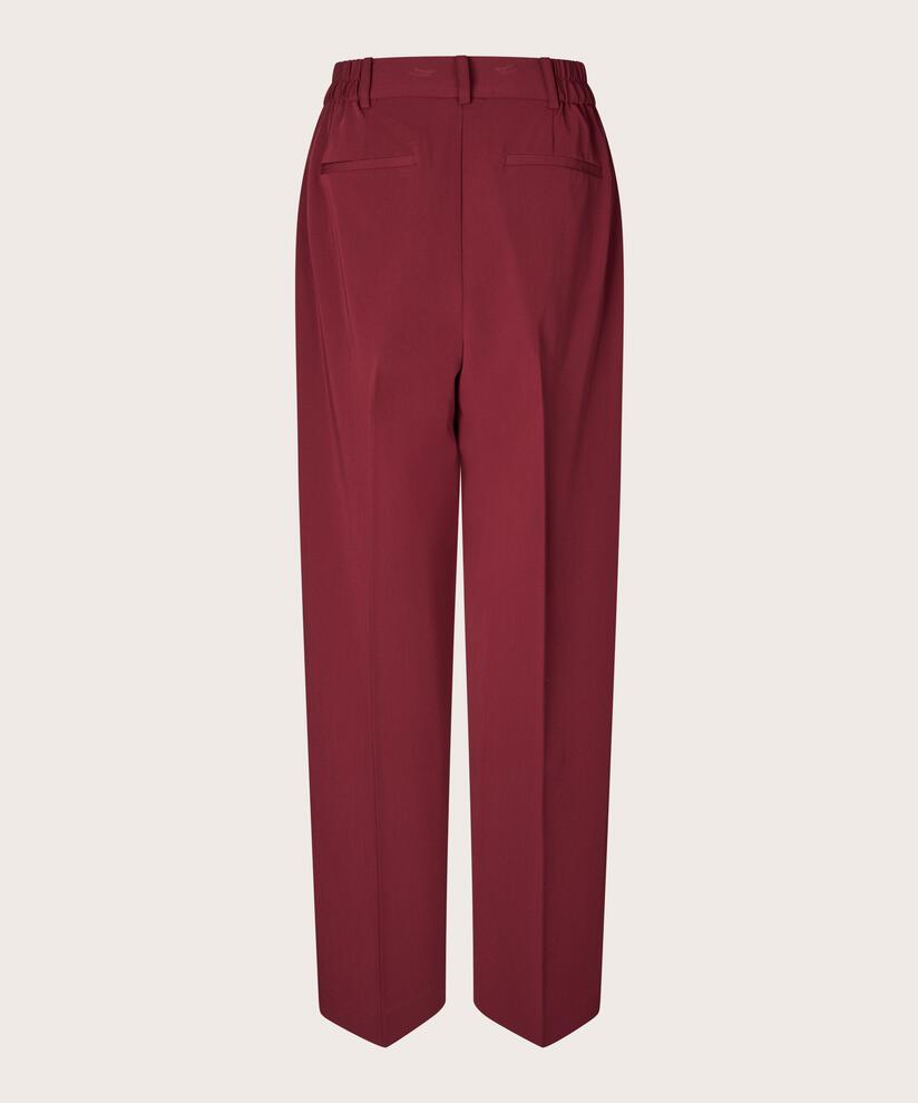 lange klassische Hose mit Bügelfalten, Tawny Port