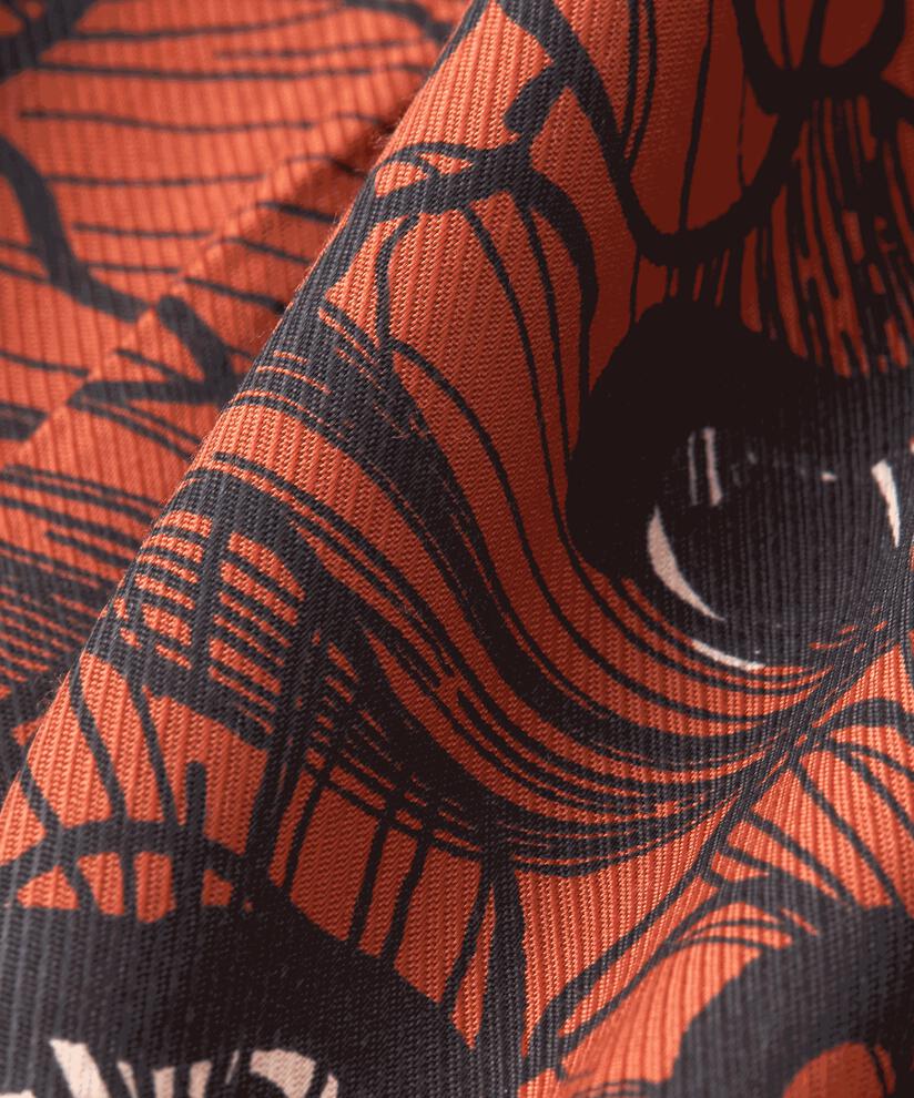 Geblümtes Viskosekleid mit Spitzendetails, Picante