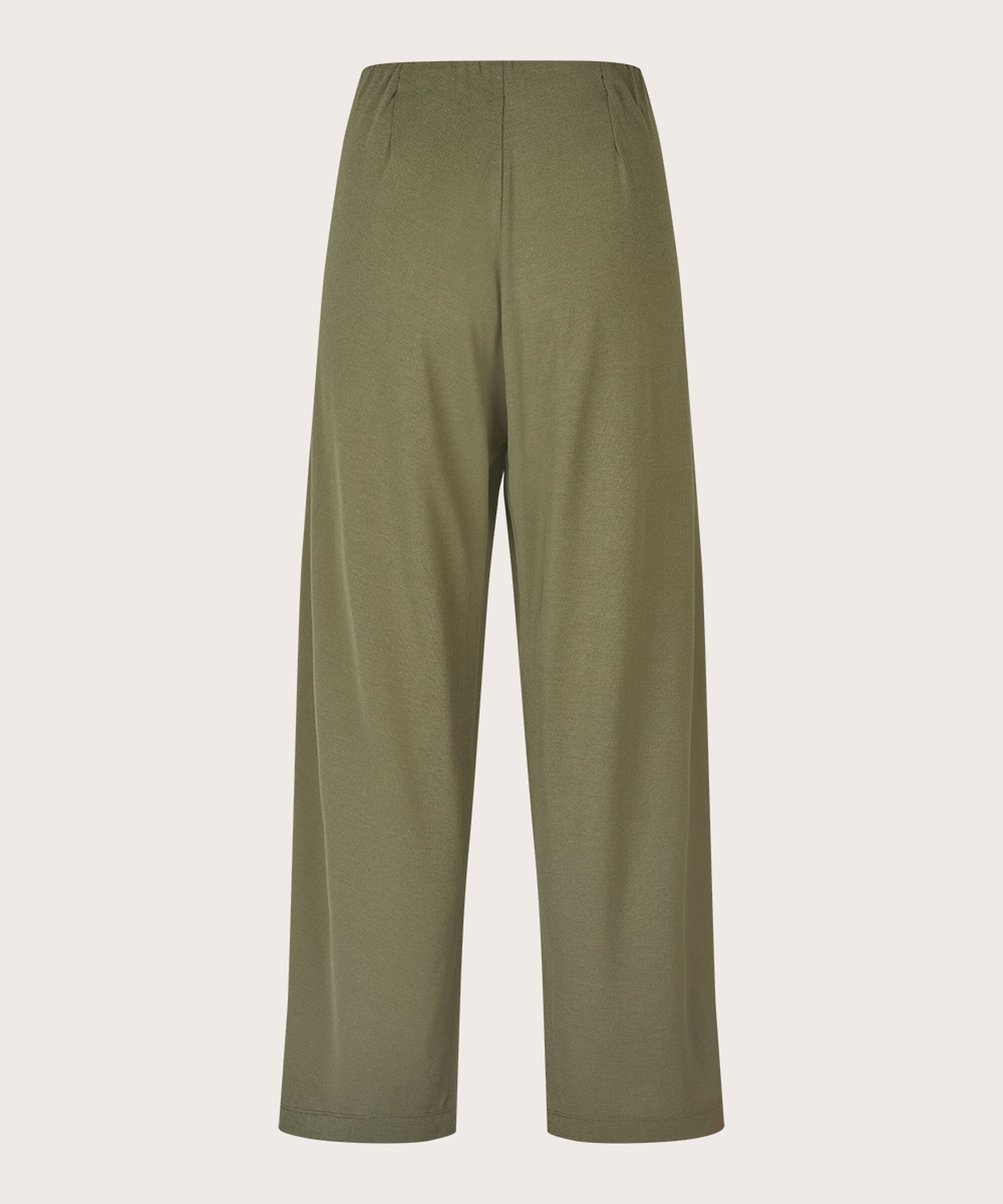 Jerseyhose mit elastischem Bund, D. Lichen Green