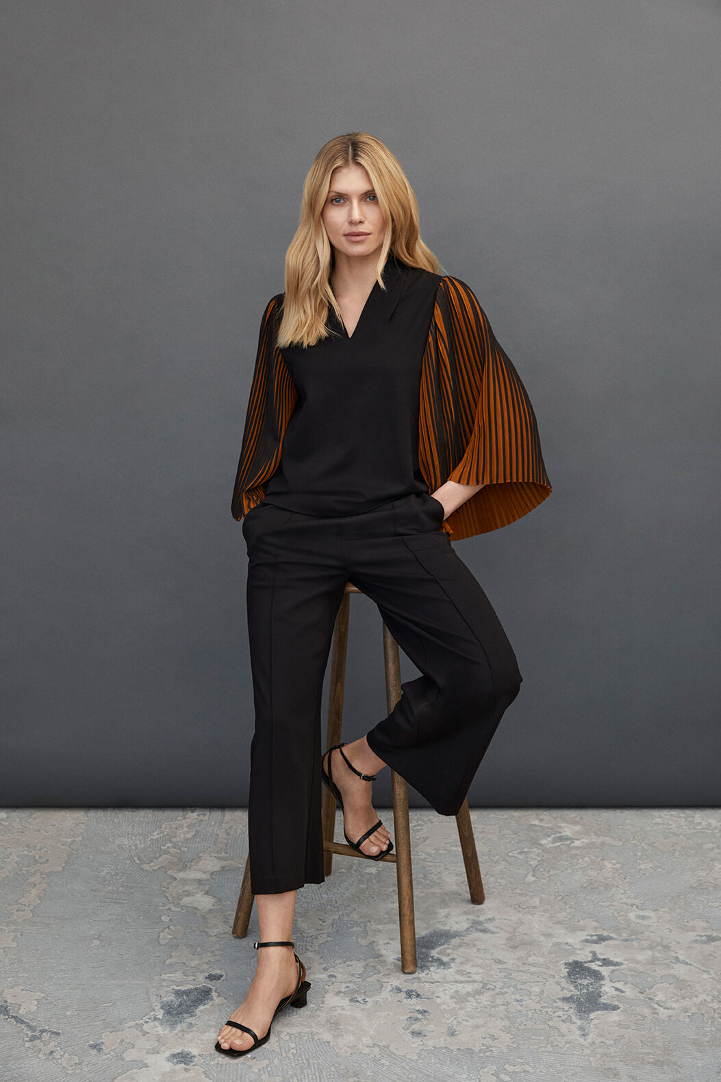 BIRGITTE JERSEY SHIRT, Black/Monk