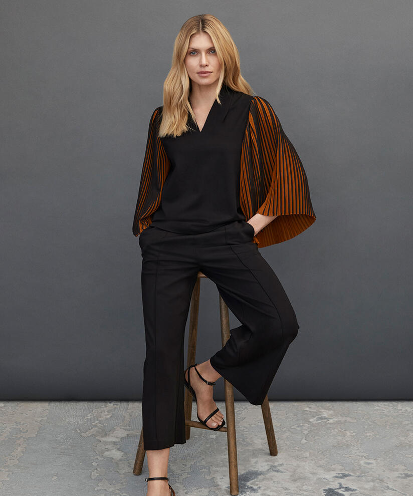 BIRGITTE JERSEY SHIRT, Black/Monk