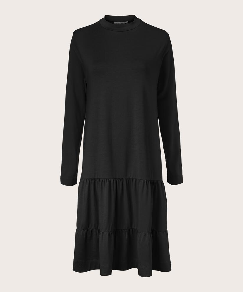 NORIS JERSEY KLEID, Black