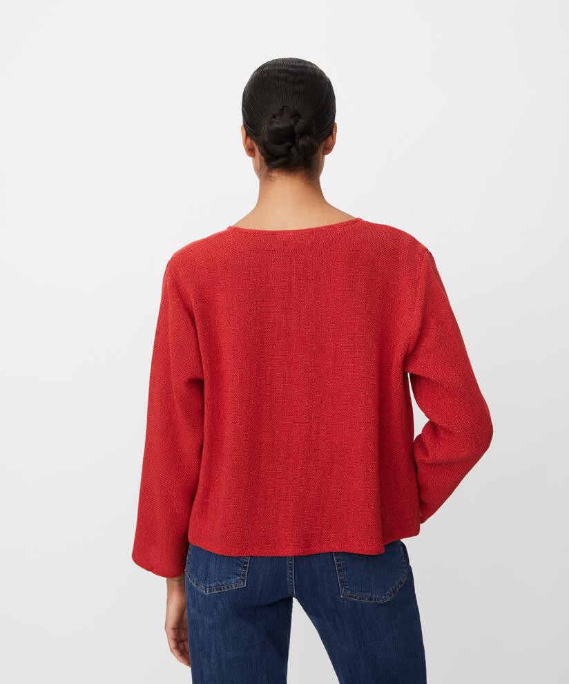 Kurze Jacke Aus Bouclé, Scarlet Sage