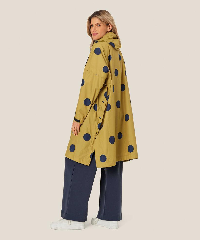 gepunkteter Regenanorak mit Kapuze, Burnish Gold