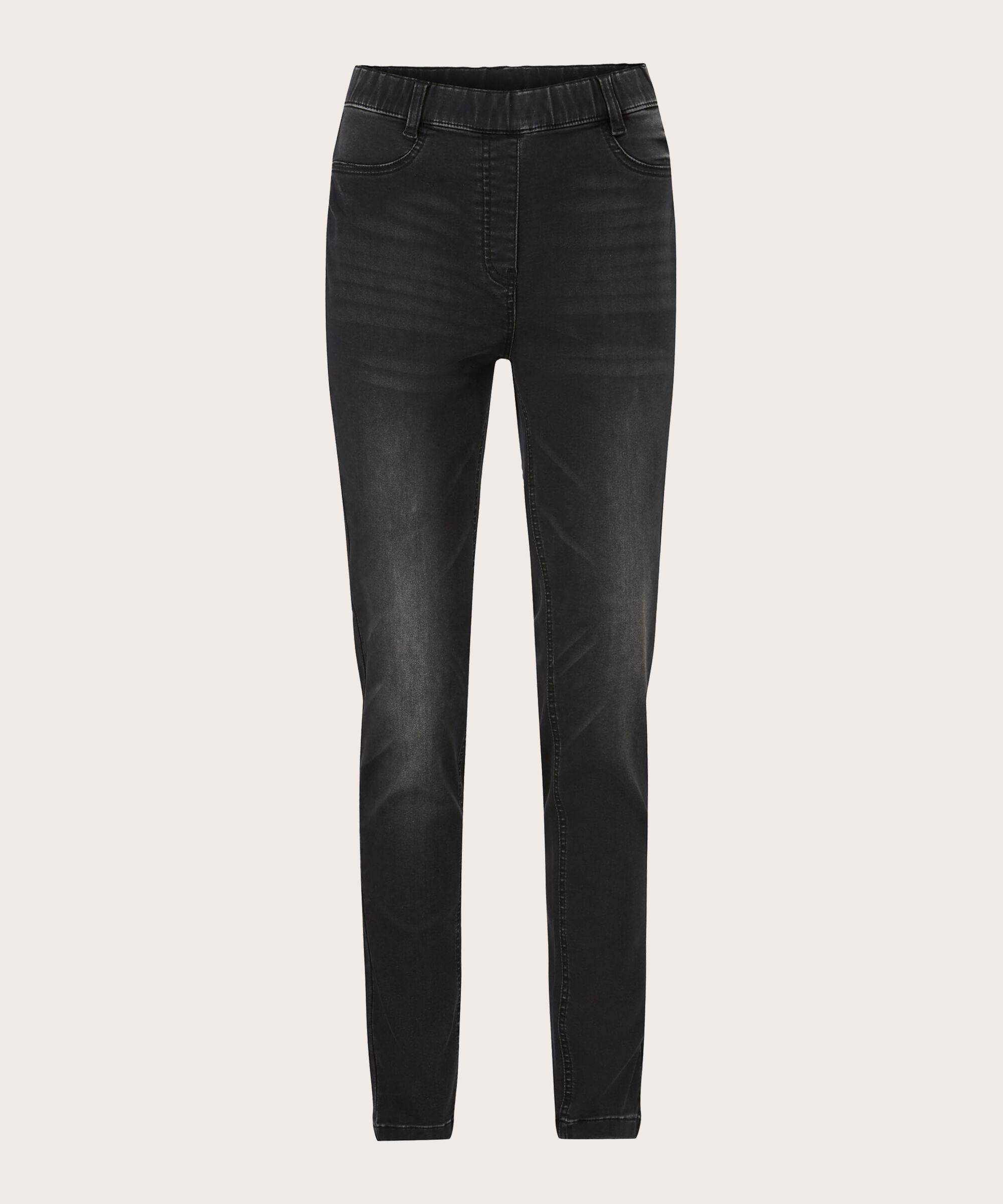 gewaschene Jeans mit Stretch, Black
