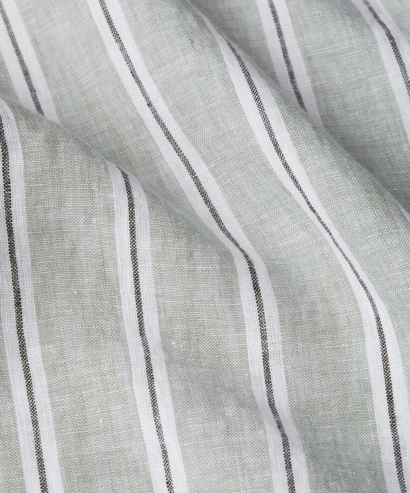 Gestreiftes Leinenhemd mit Seitenschlitz, Bog