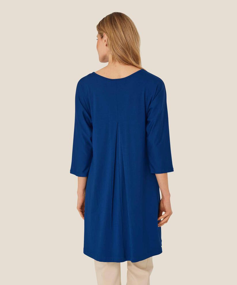 Jersey-tunika Mit Rundhals Und Eingrifftaschen, Navy Peony