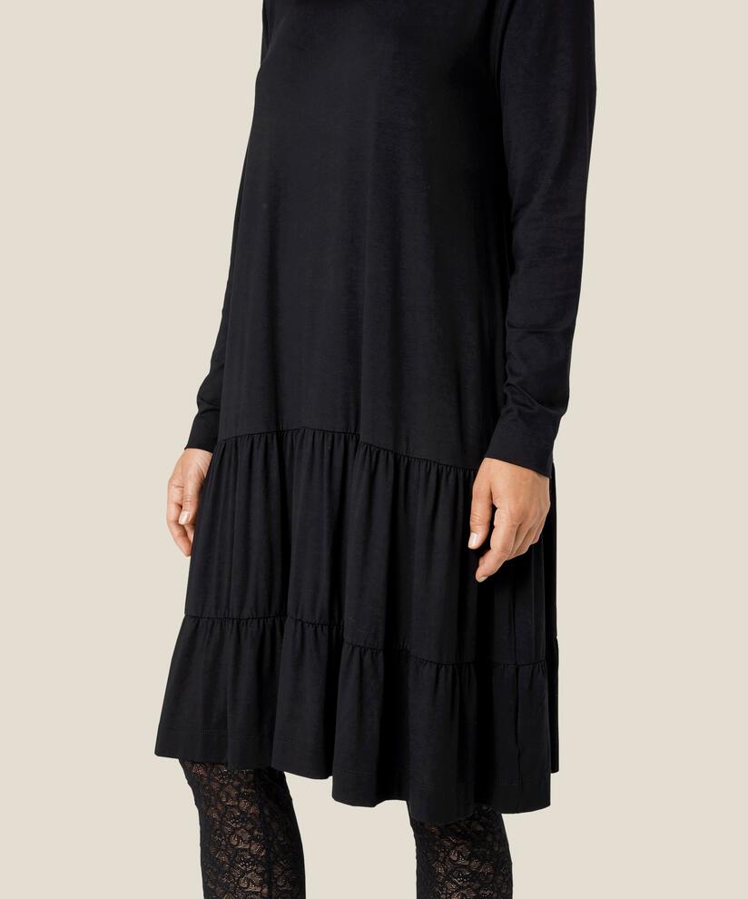 NORIS JERSEY KLEID, Black