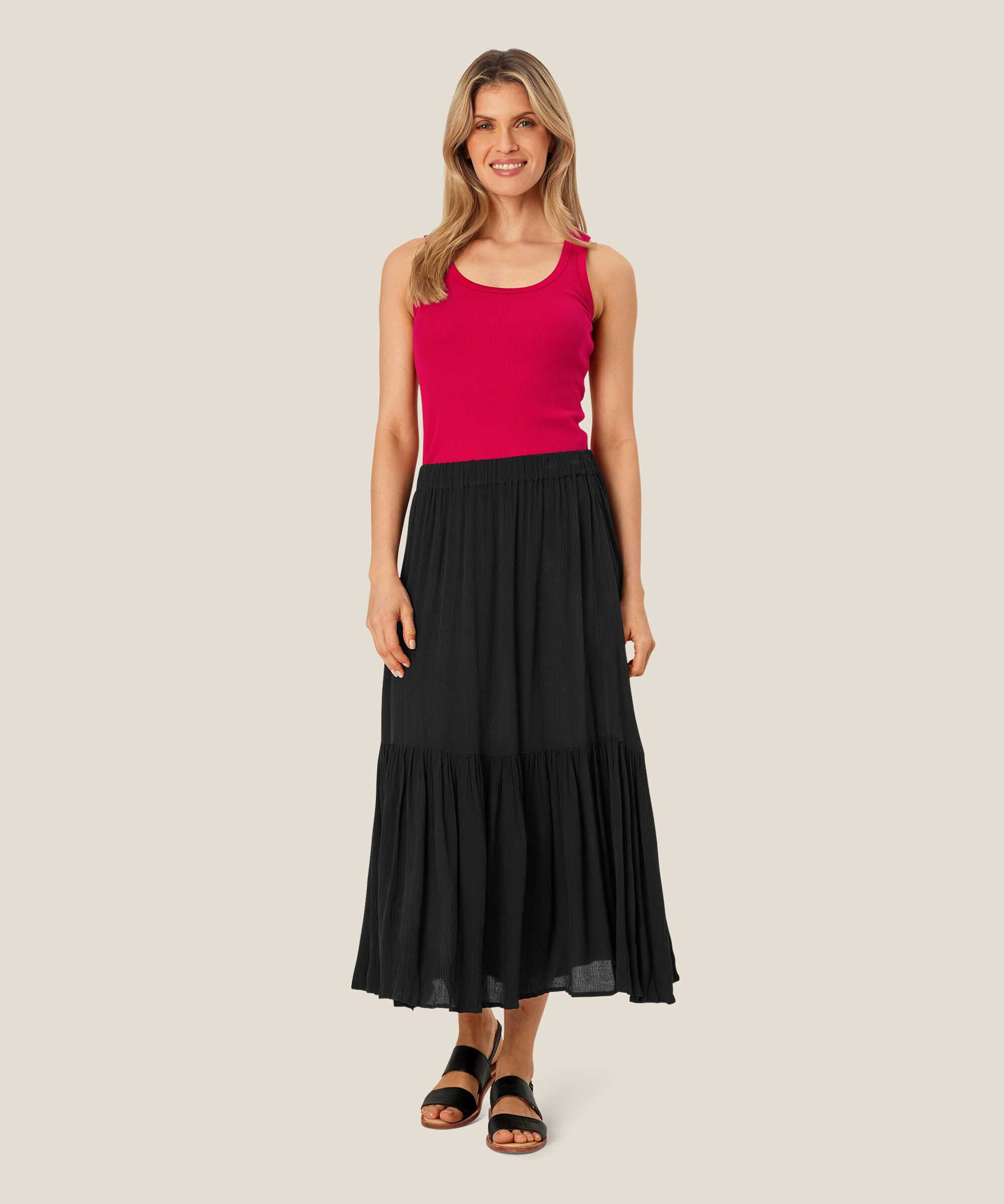 Tanktop aus Baumwollripp, Persian Red