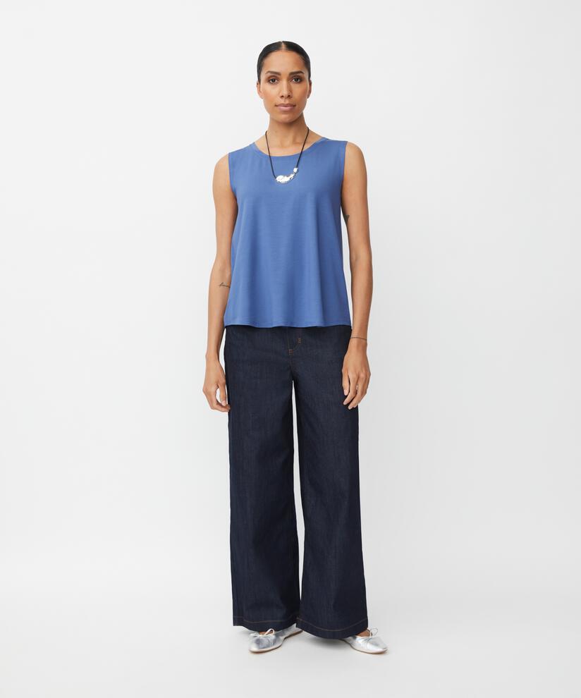 Ärmelloses Jersey-top, Bijou Blue
