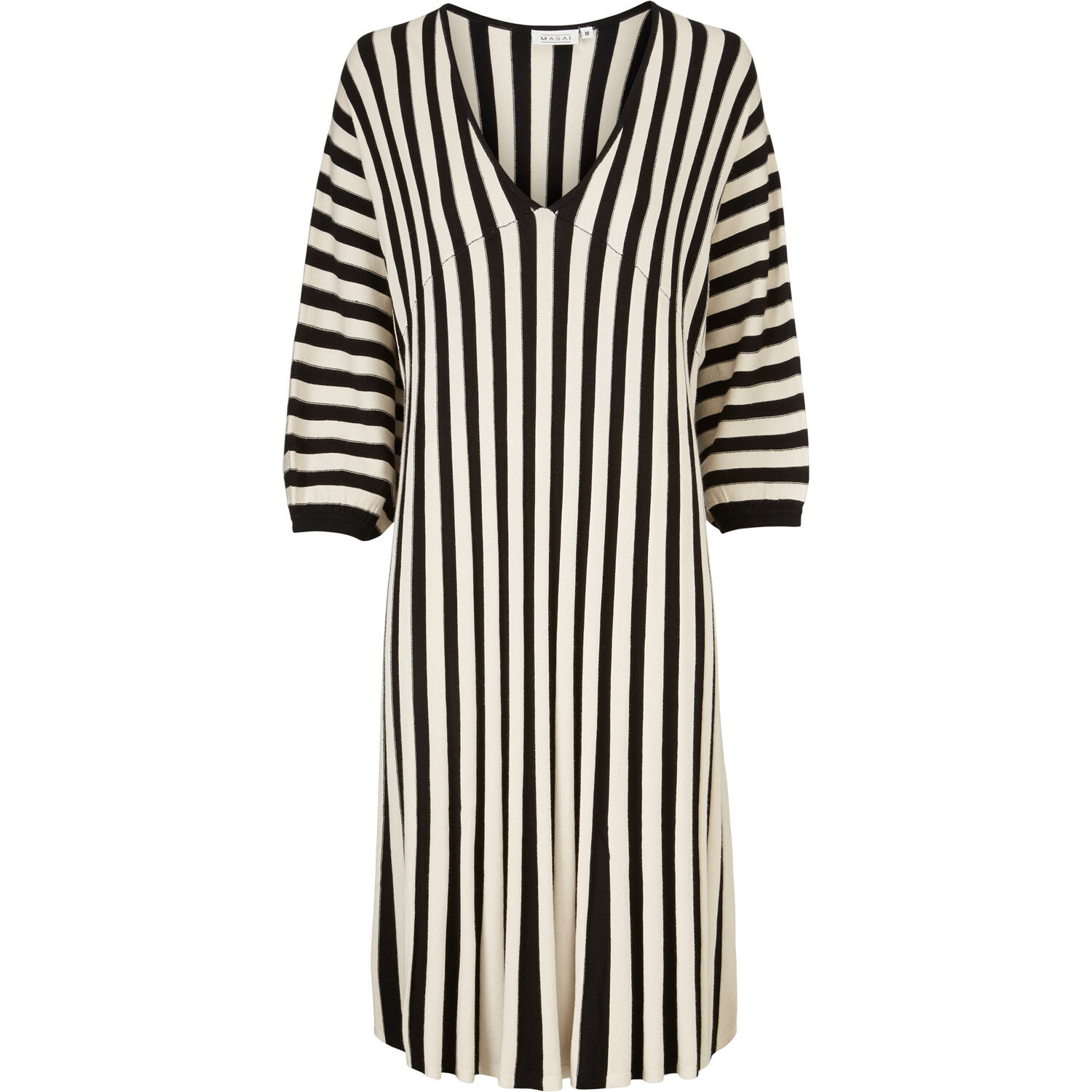 NAVANA KLEID, Black/Whc