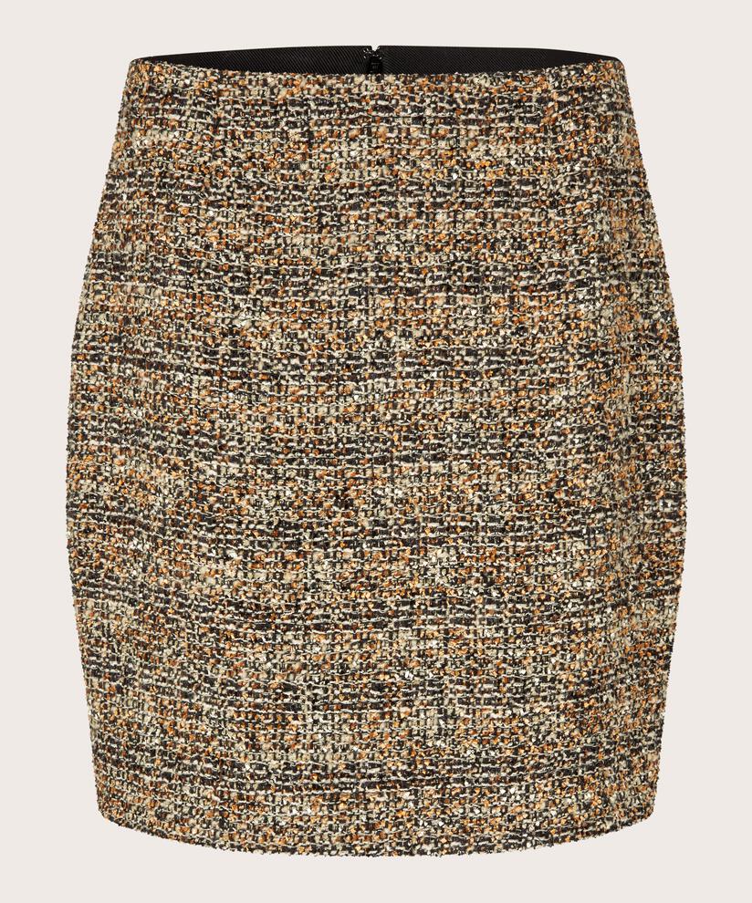 Rock in strukturierter Bouclé-Qualität, Black
