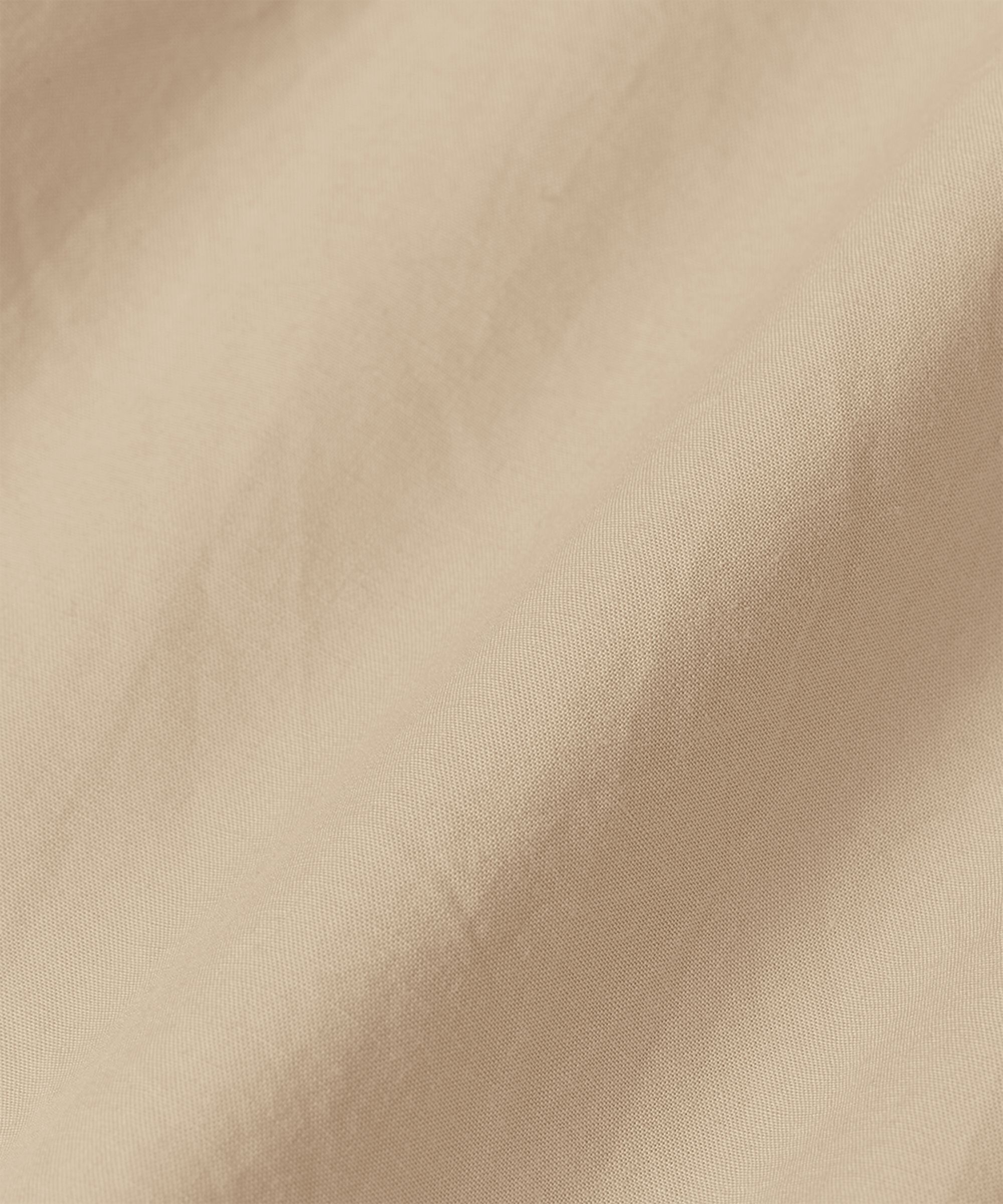 Baumwollhemdbluse Mit Abgerundeten Kanten Und Längerem Rücken, Plaza Taupe