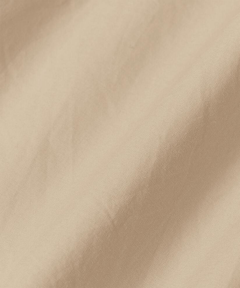 Baumwollhemdbluse Mit Abgerundeten Kanten Und Längerem Rücken, Plaza Taupe