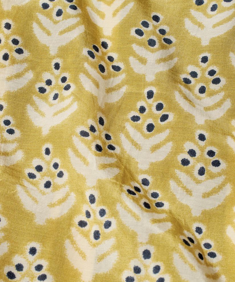 bedruckte Viskosebluse mit Schlitz am Hals, Burnish Gold