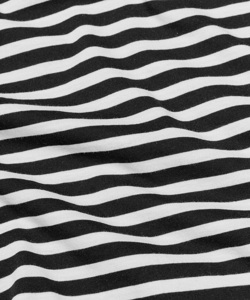 T-Shirt mit Rundhals und 1/2 Ärmeln, Black