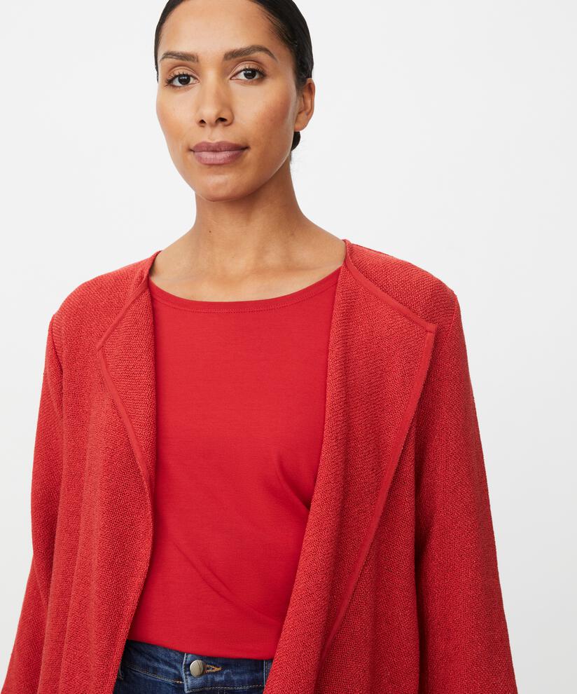 Kurze Jacke Aus Bouclé, Scarlet Sage