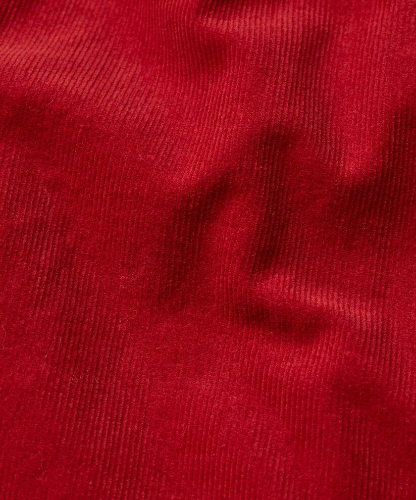 Samthemdkleid mit 3/4-Ärmeln, Red Dahlia
