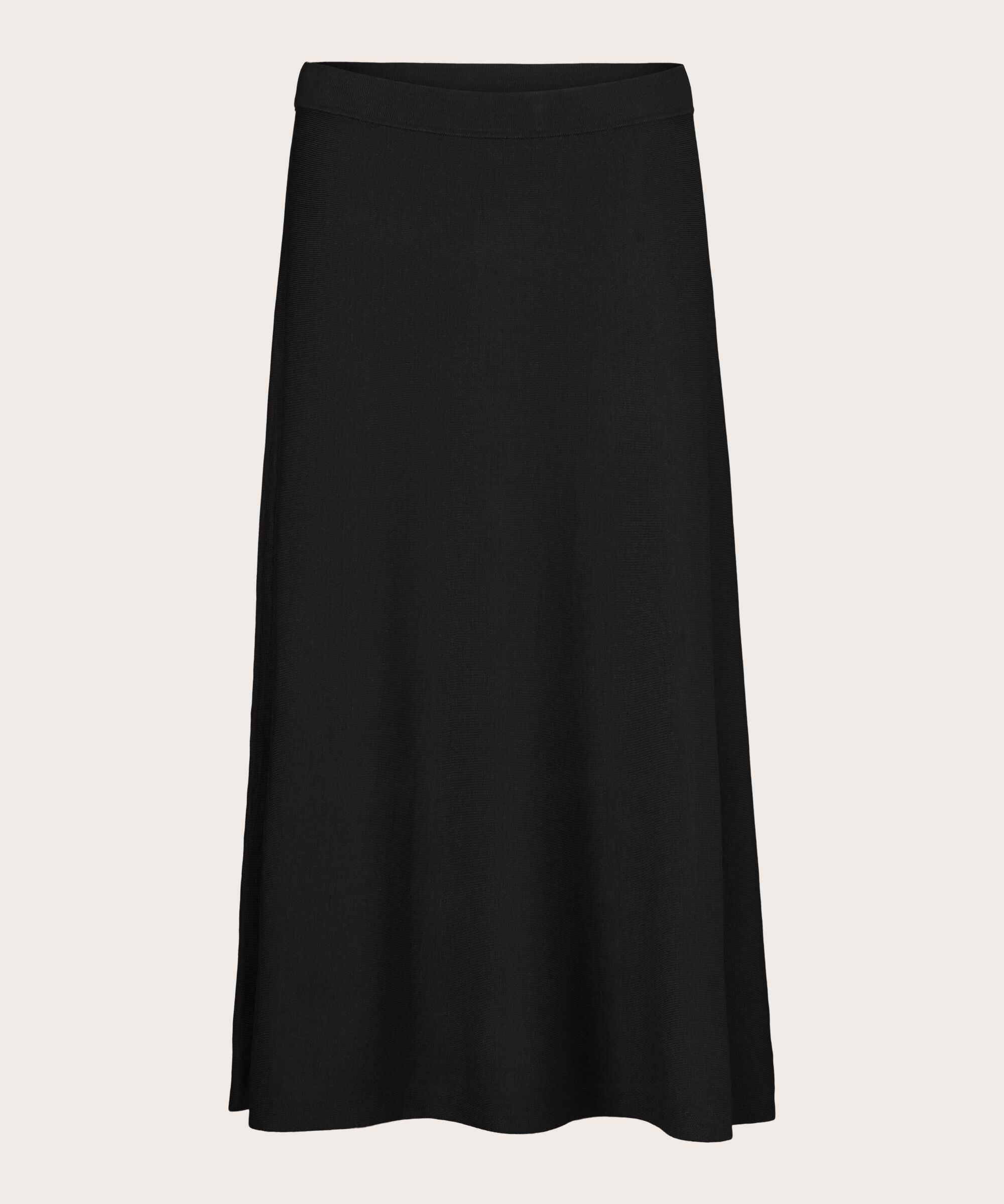 Strickrock mit elastischem Bund, Black