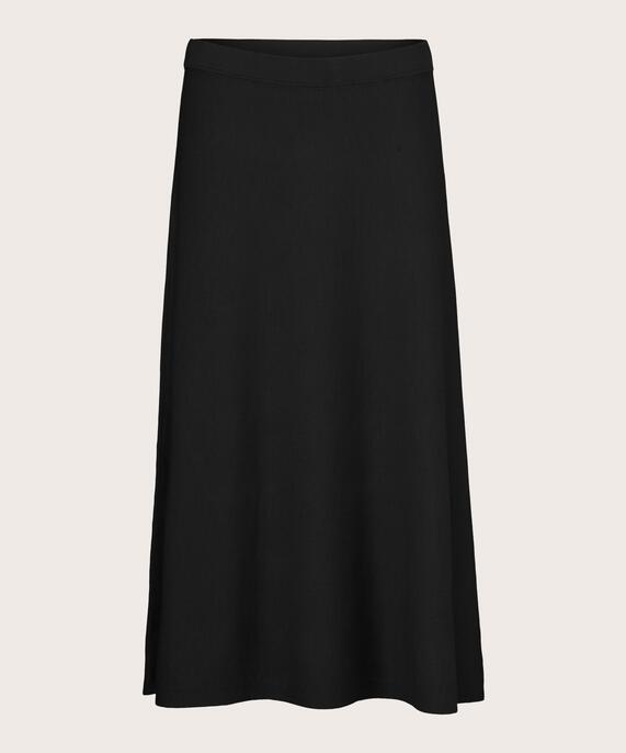 Strickrock mit elastischem Bund, Black