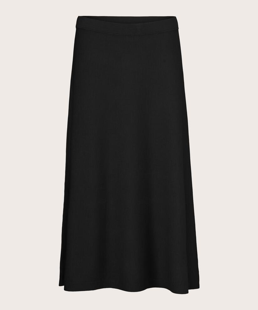 Strickrock mit elastischem Bund, Black