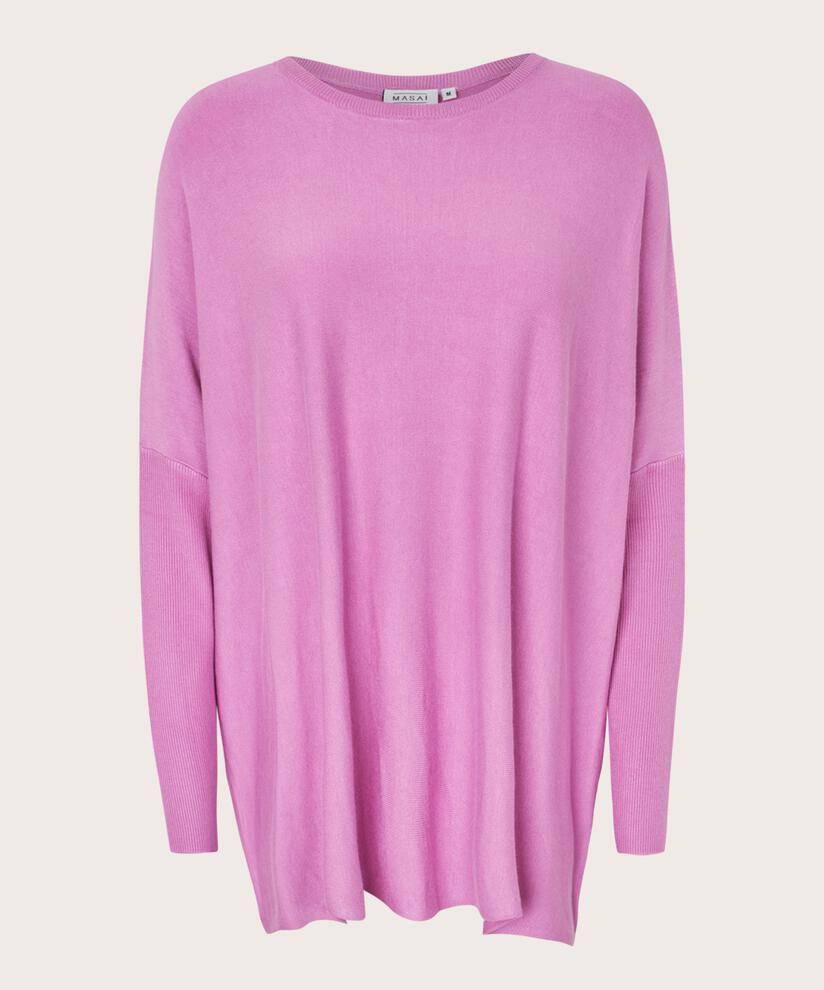 Oversize-pullover Mit Schmalen Ärmeln, Opera Mauve