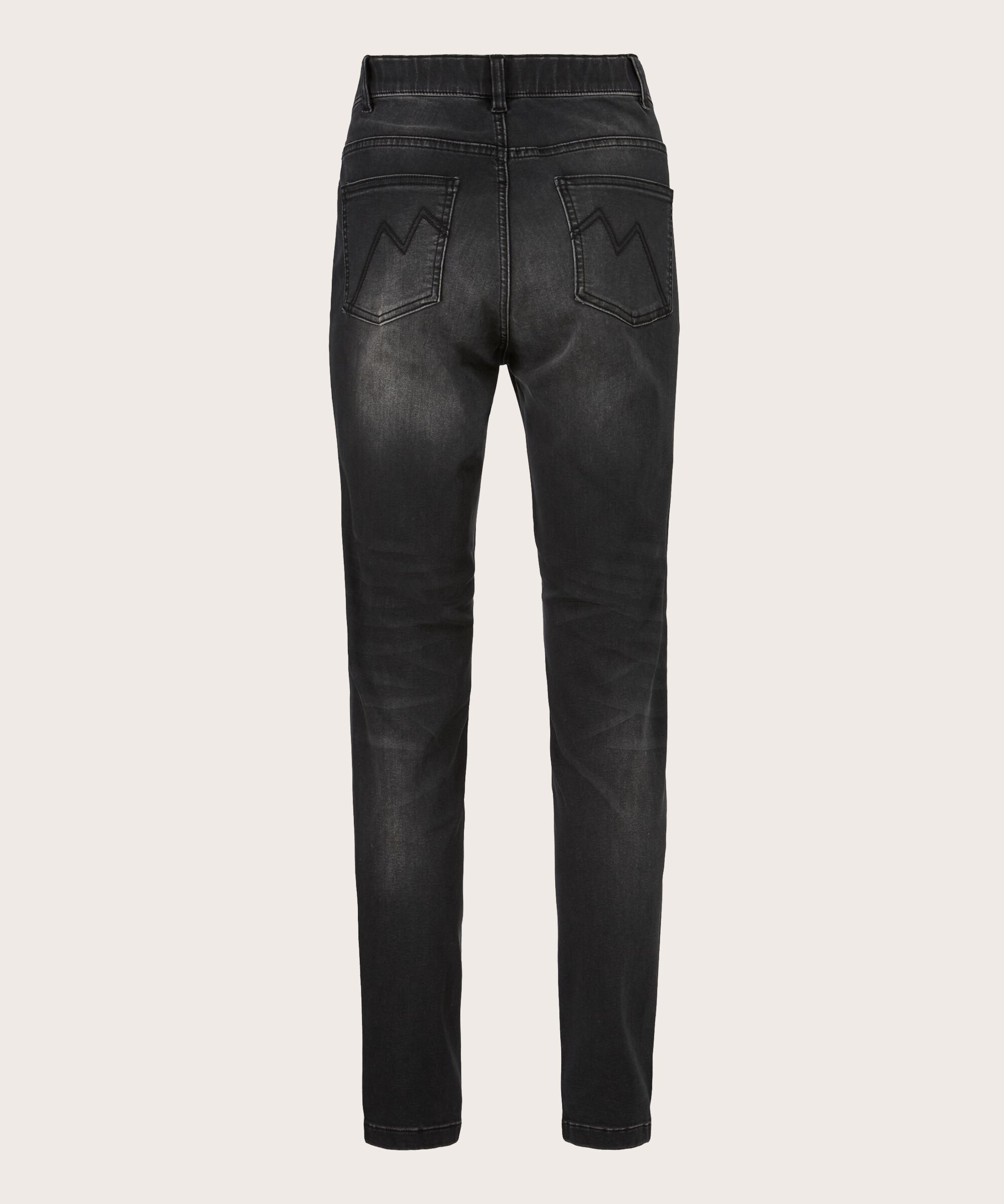 gewaschene Jeans mit Stretch, Black