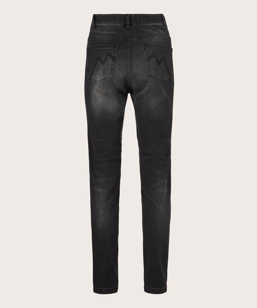 gewaschene Jeans mit Stretch, Black