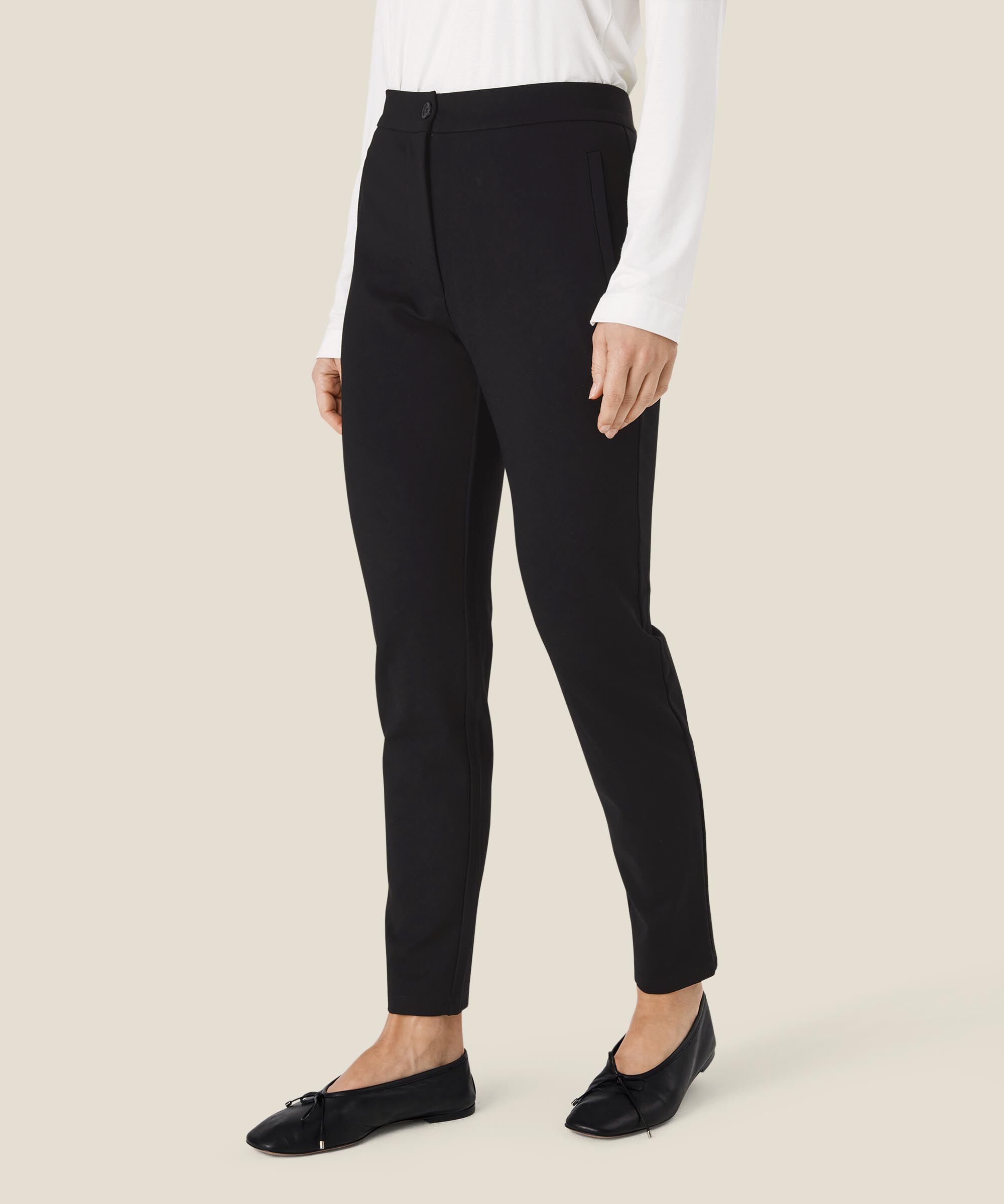 Schwere Jerseyhose mit Waden, Black