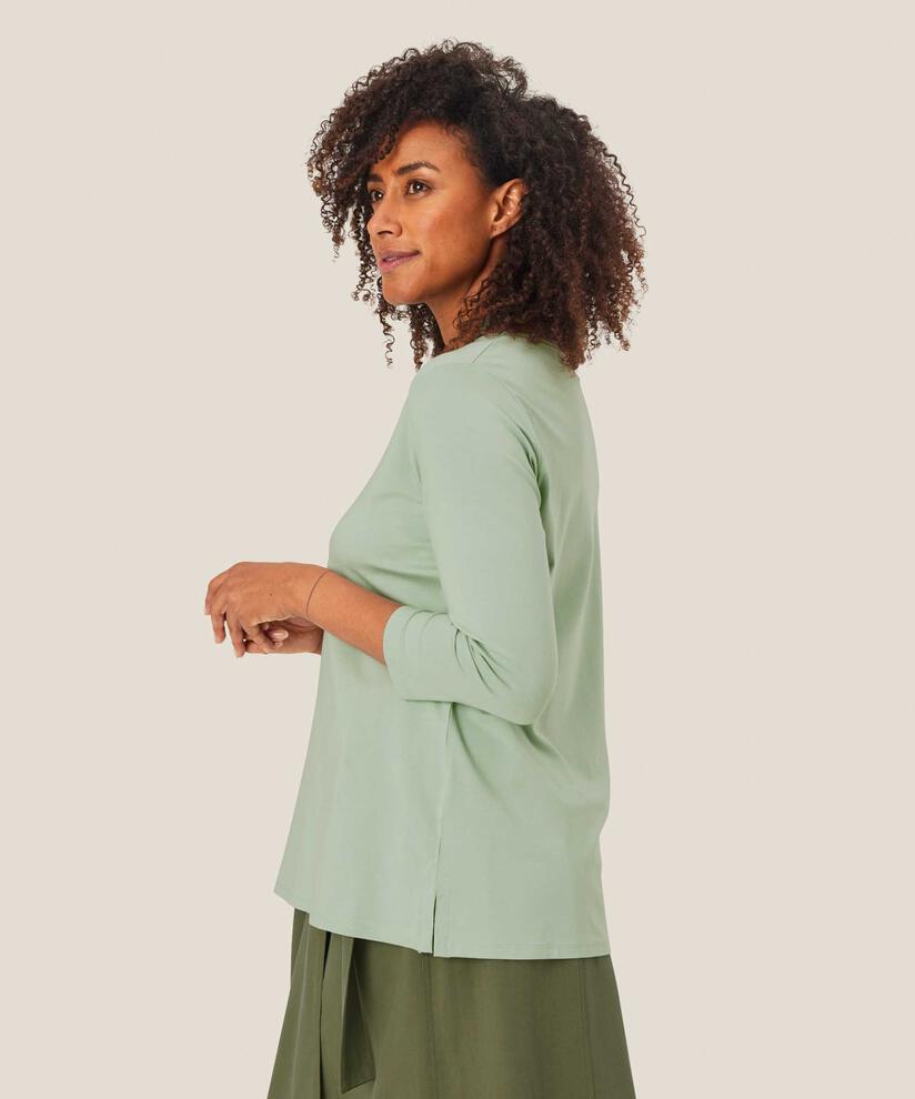 Shirt mit rundem Hals, Frosty Green