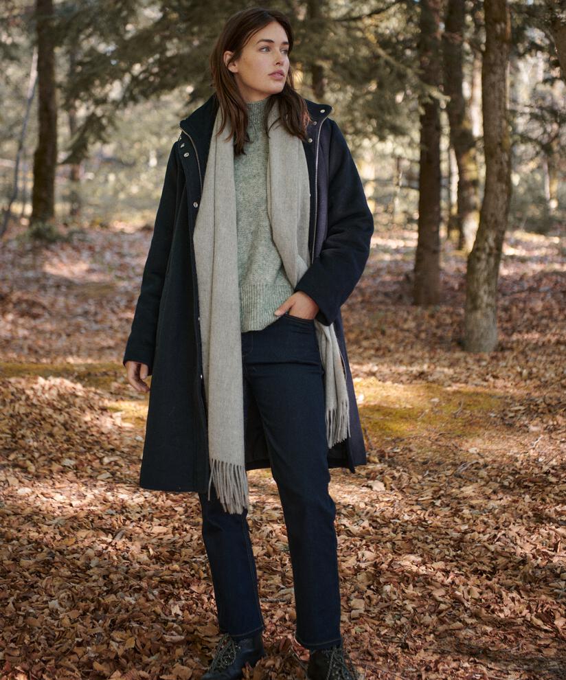 Trine Wollmantel, Navy, hi-res