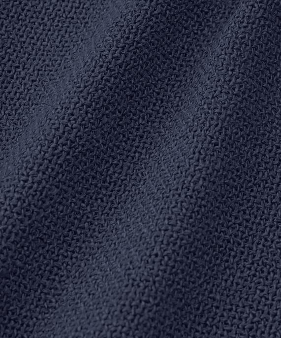 Blouse Bouclée À Manches 3/4, Navy Blazer