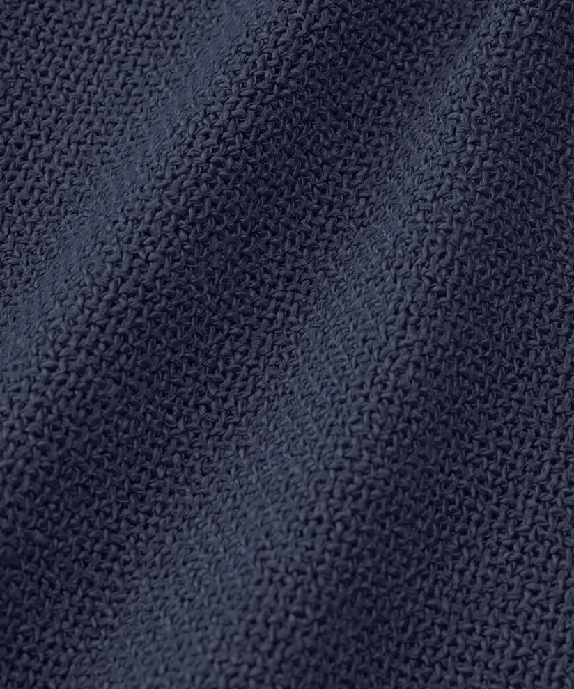 Blouse Bouclée À Manches 3/4, Navy Blazer
