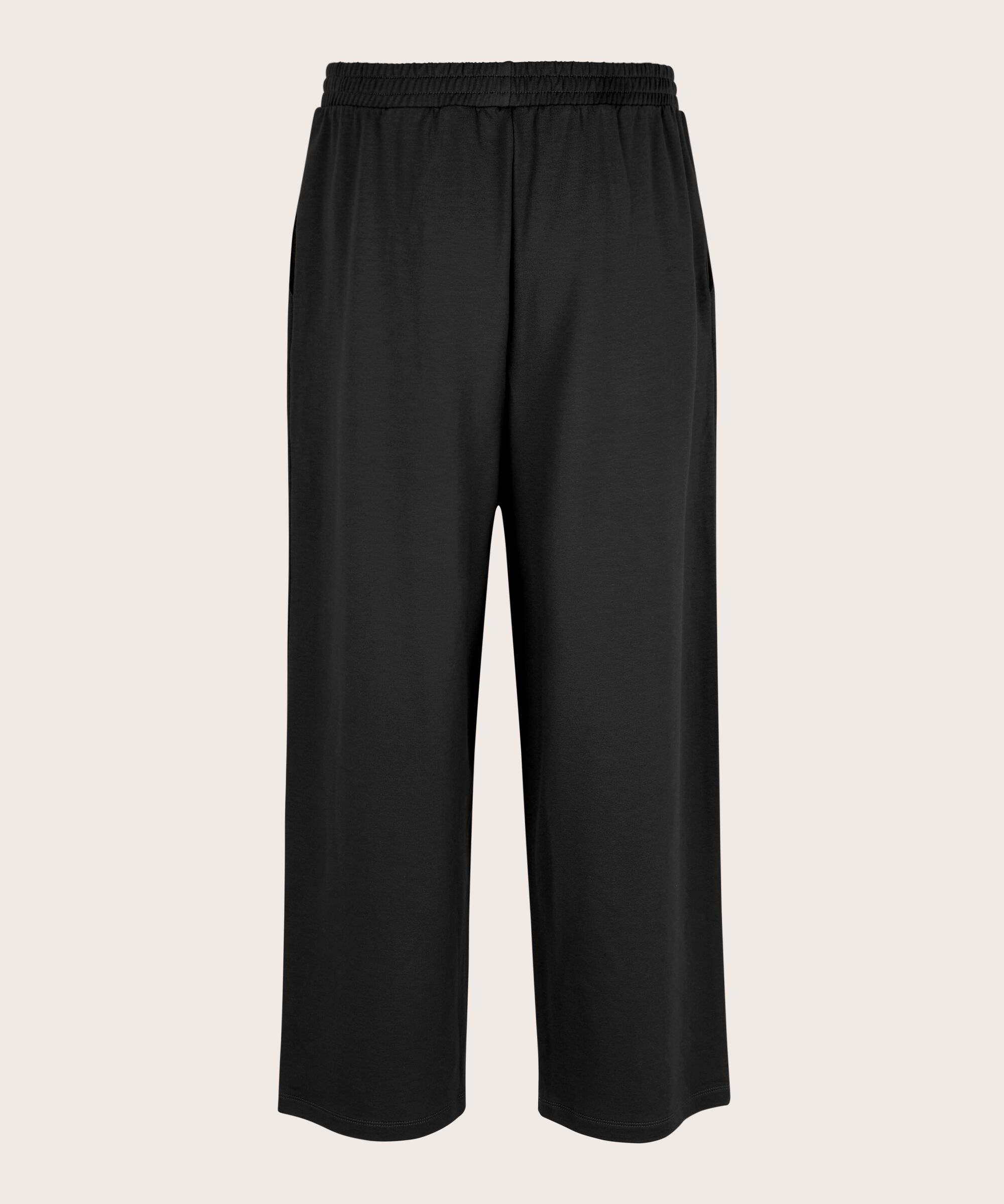 Jerseyhose mit Falten vorne, Black