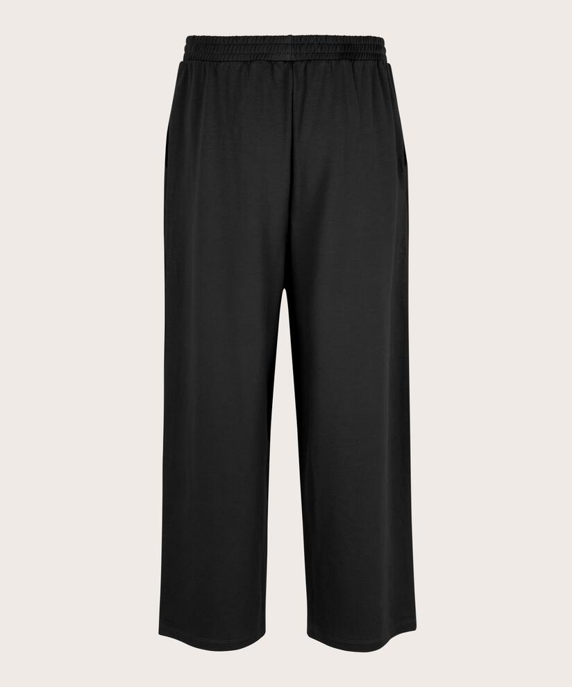 Jerseyhose mit Falten vorne, Black